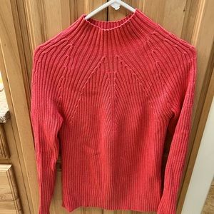Coral sparkly sweater
